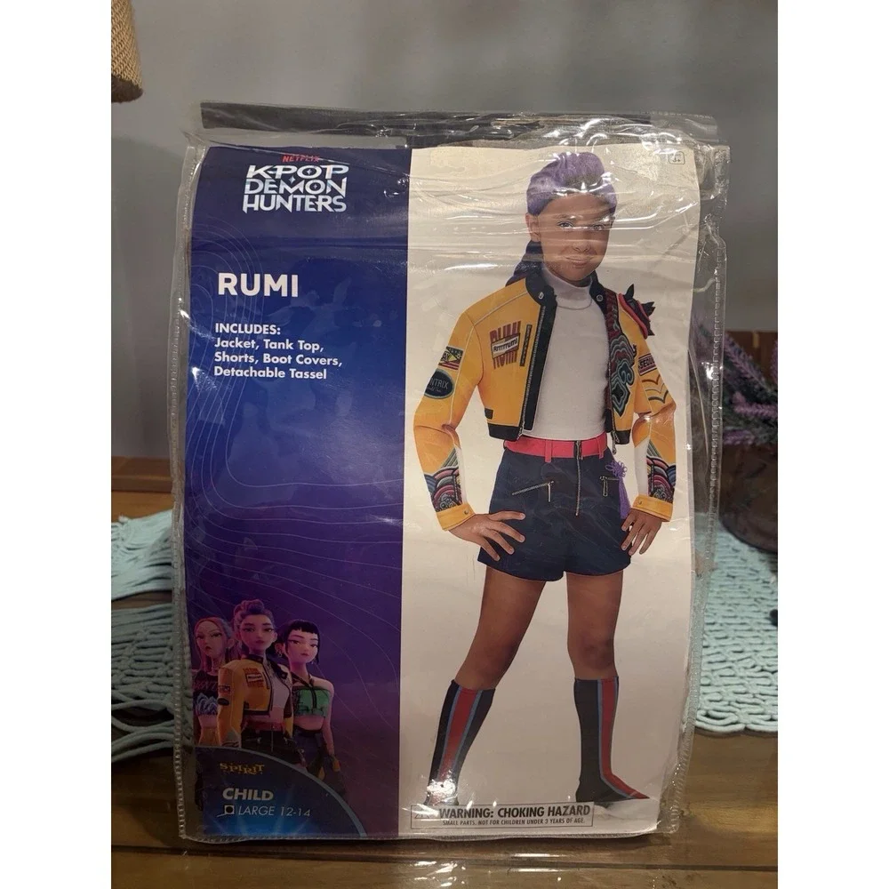 Rumi - Kpop Demon Hunters - Spirit Halloween Costume Cosplay - Large Kids